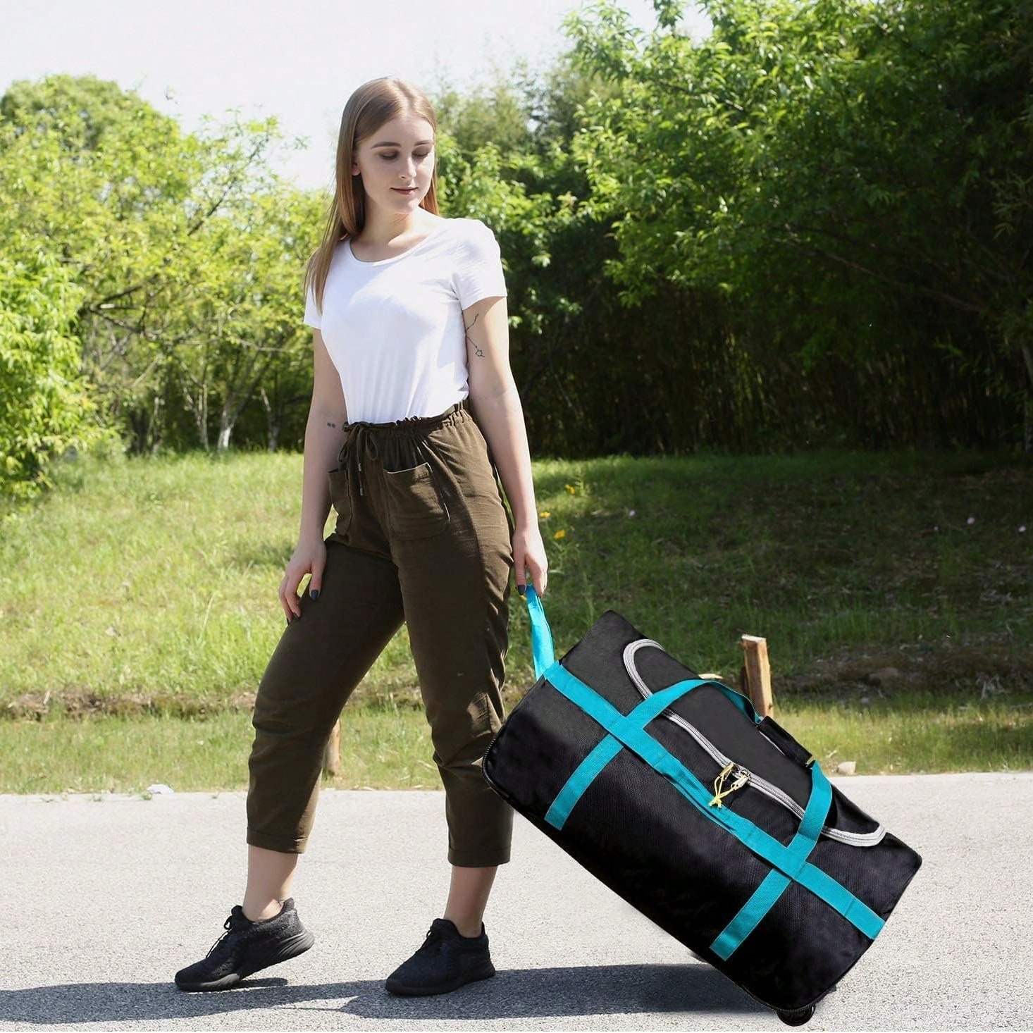 Borsa da viaggio da 85L con ru - Sports Equipment Bag With Wheels recensione e prezzo