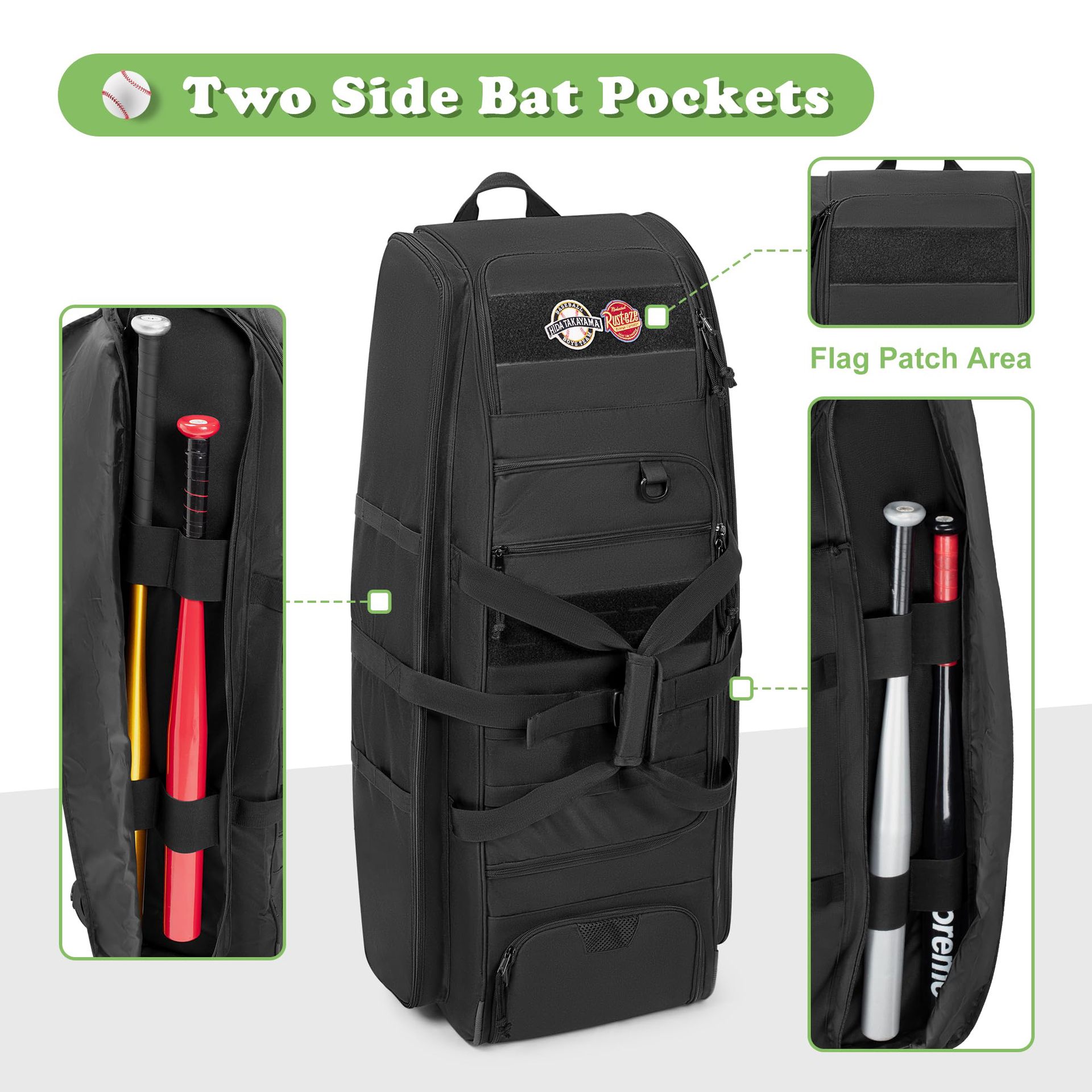 Borsa Tattica per Baseball di  - Sports Equipment Bag With Wheels recensione e prezzo