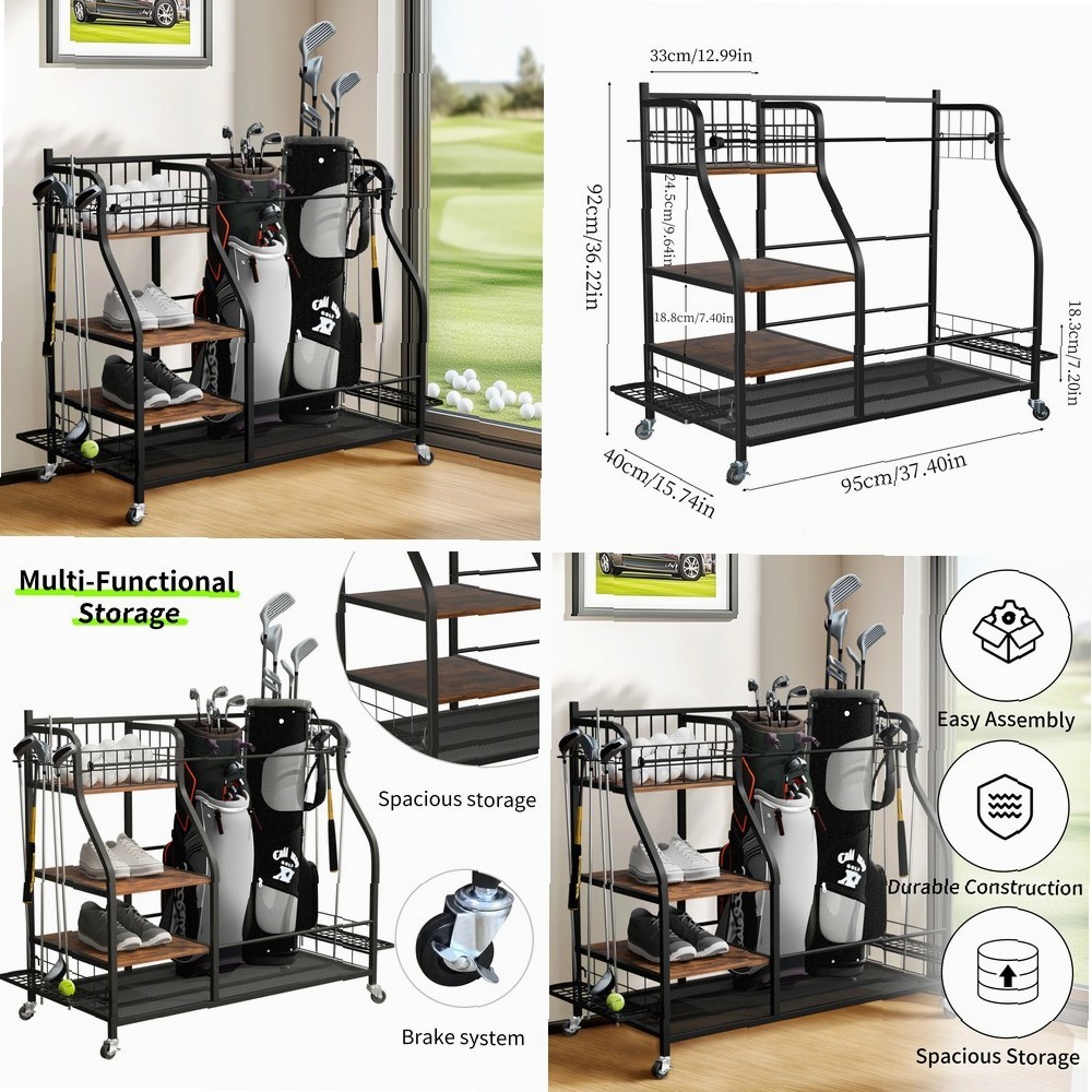 Carrello Porta Sacche da Golf  - Sports Equipment Bag With Wheels recensione e prezzo